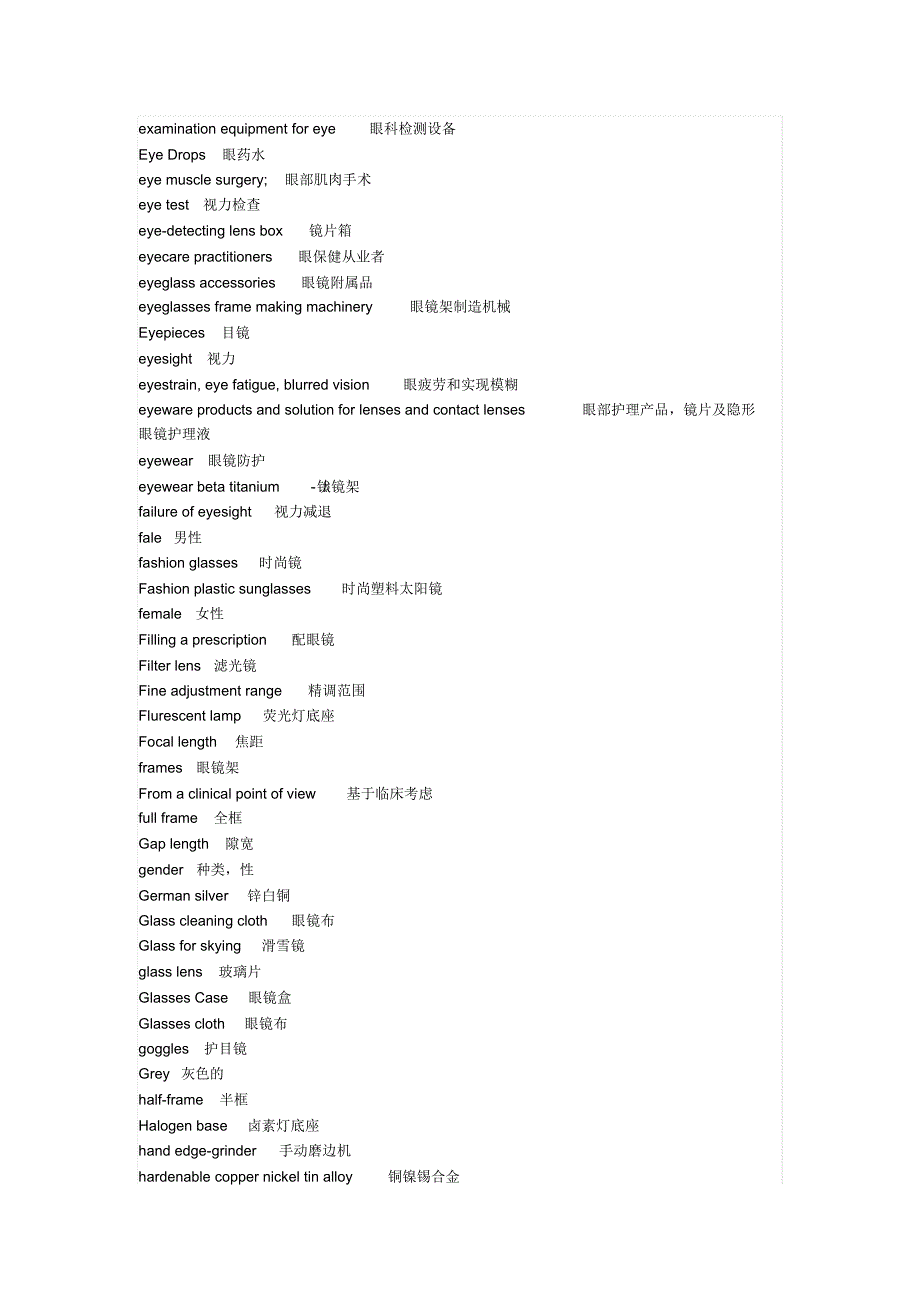 镜片专业术语-中英文对照_第3页