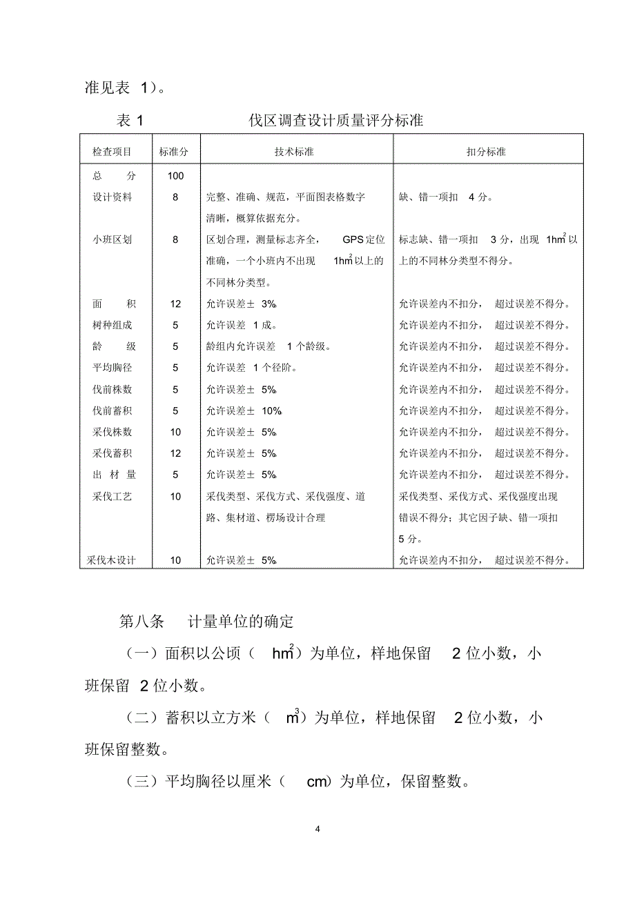 重点国有林区伐区调查设计质量检查技术(试行)_第4页