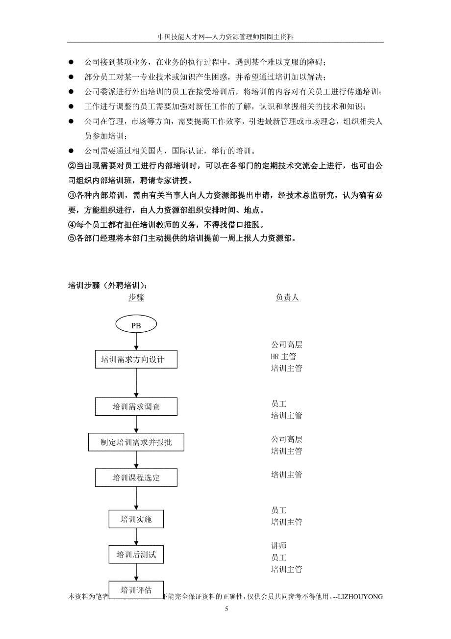 企业培训流程手册_第5页