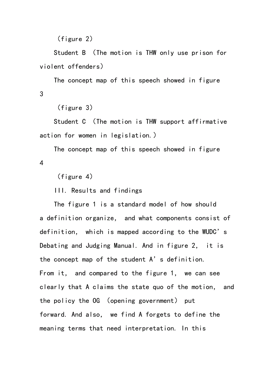 The analysis of the EFL speakers’ spoken output in BP debating_第4页