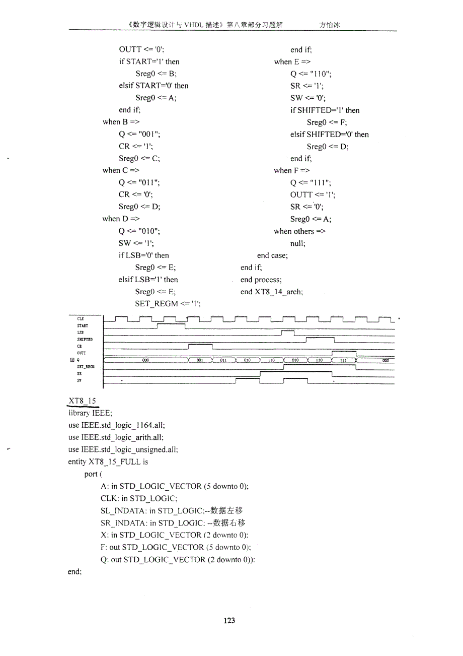 数字逻辑设计与VHDL描述第2版参考答案 第八章_第4页