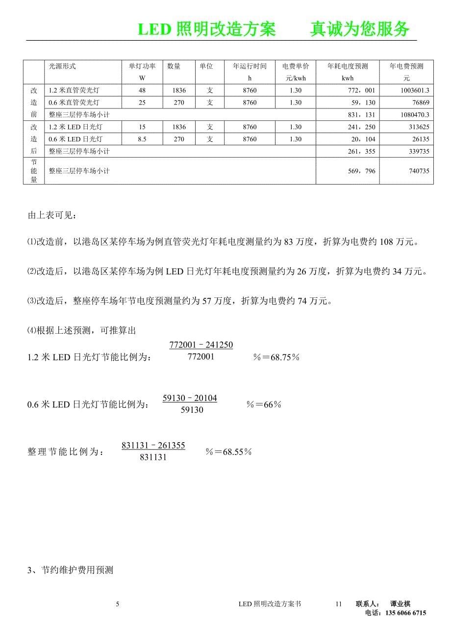 LED日光灯改造方案书_第5页