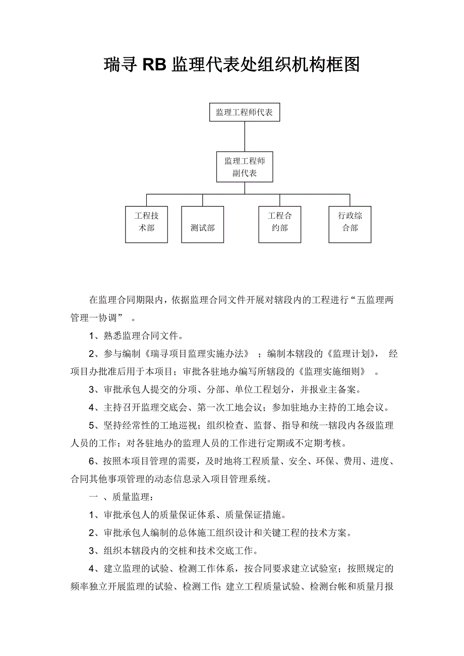 瑞寻rb监理代表处组织机构框图_第1页