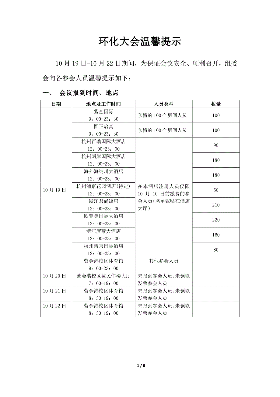 环化大会温馨提示_第1页