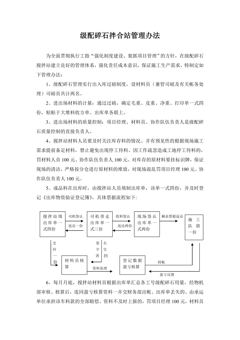 级配碎石拌合站管理办法_第1页