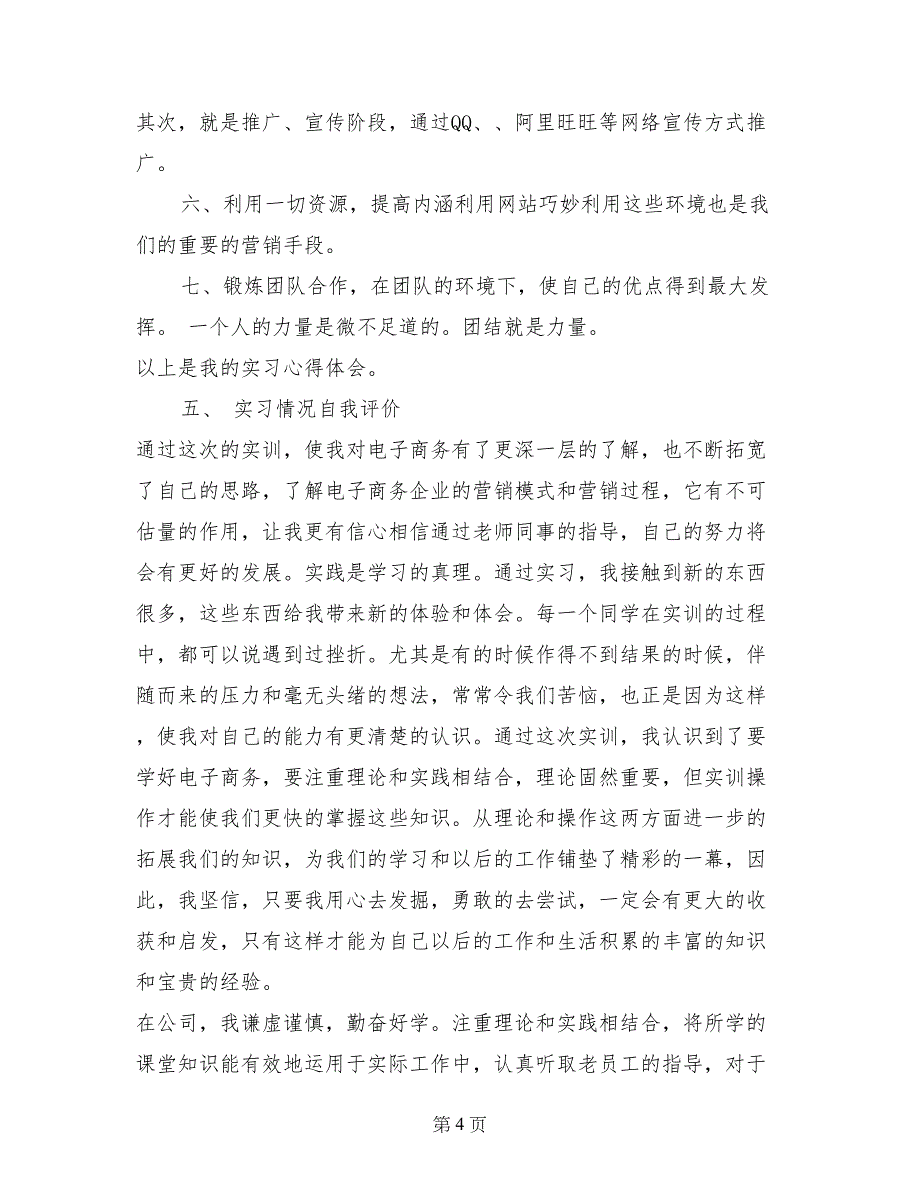 电子商务运营实习报告_第4页