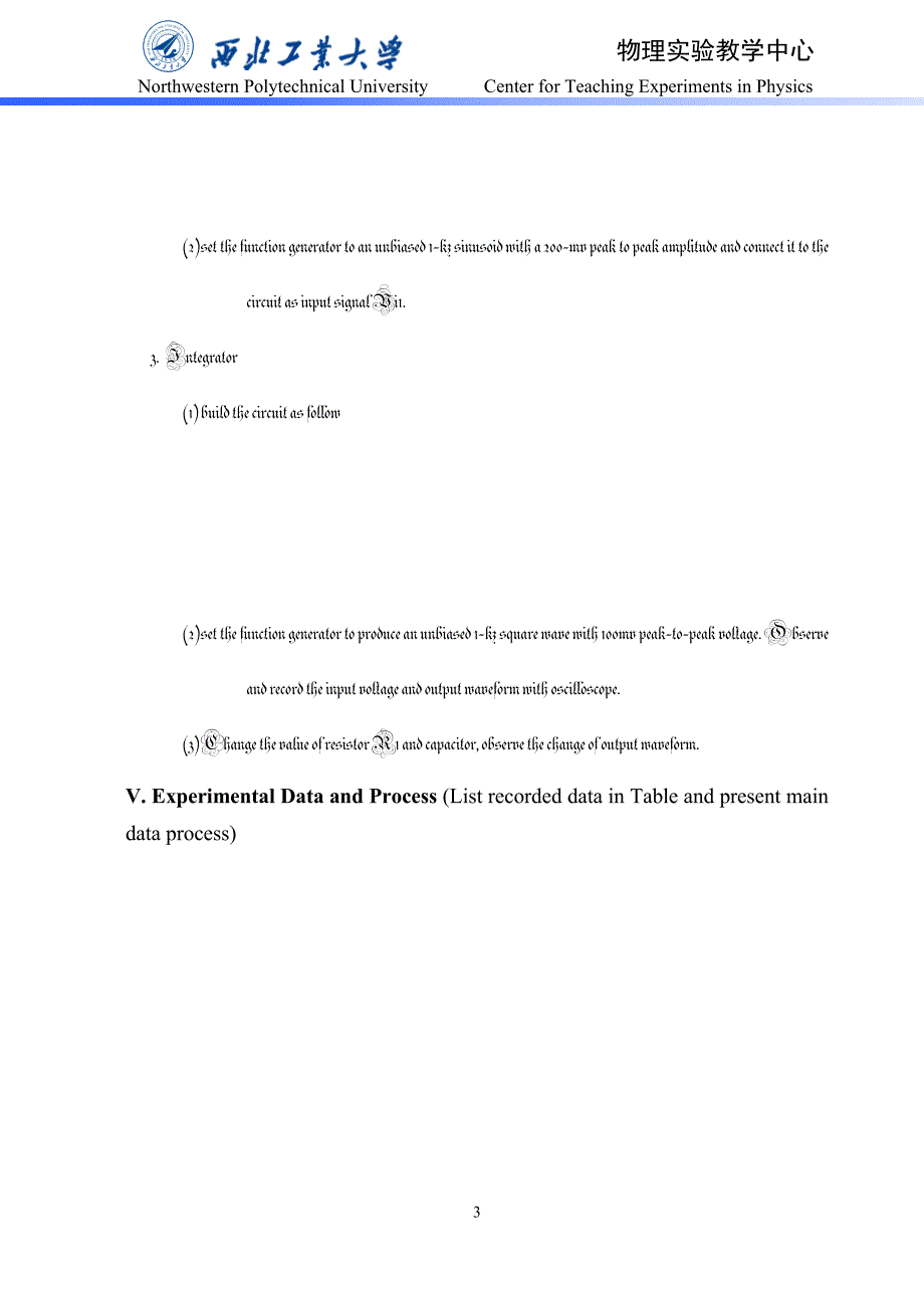 西工大模电实验报告(英文版)_第3页