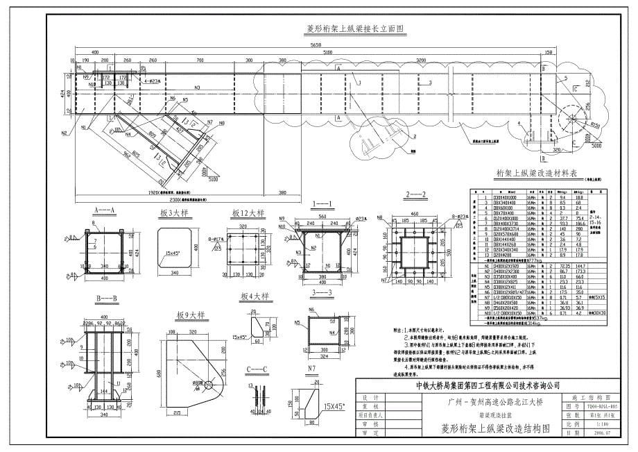 悬臂浇注连续梁桥挂篮施工图_第5页