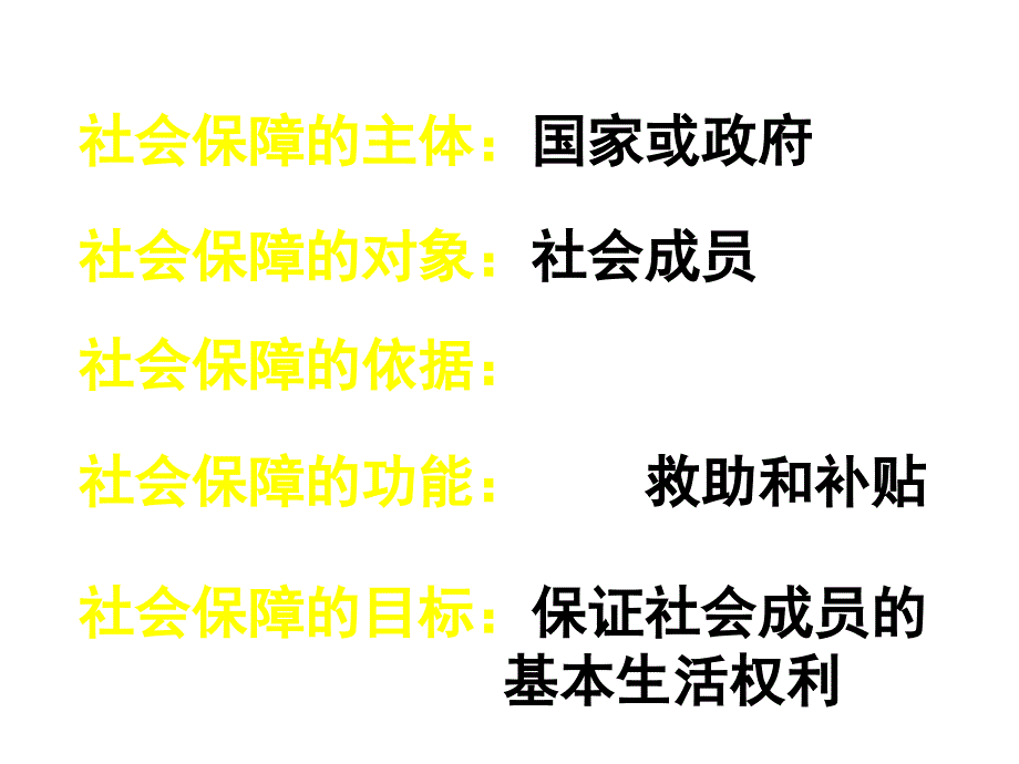 高一政治我国的社会保障制度_第4页