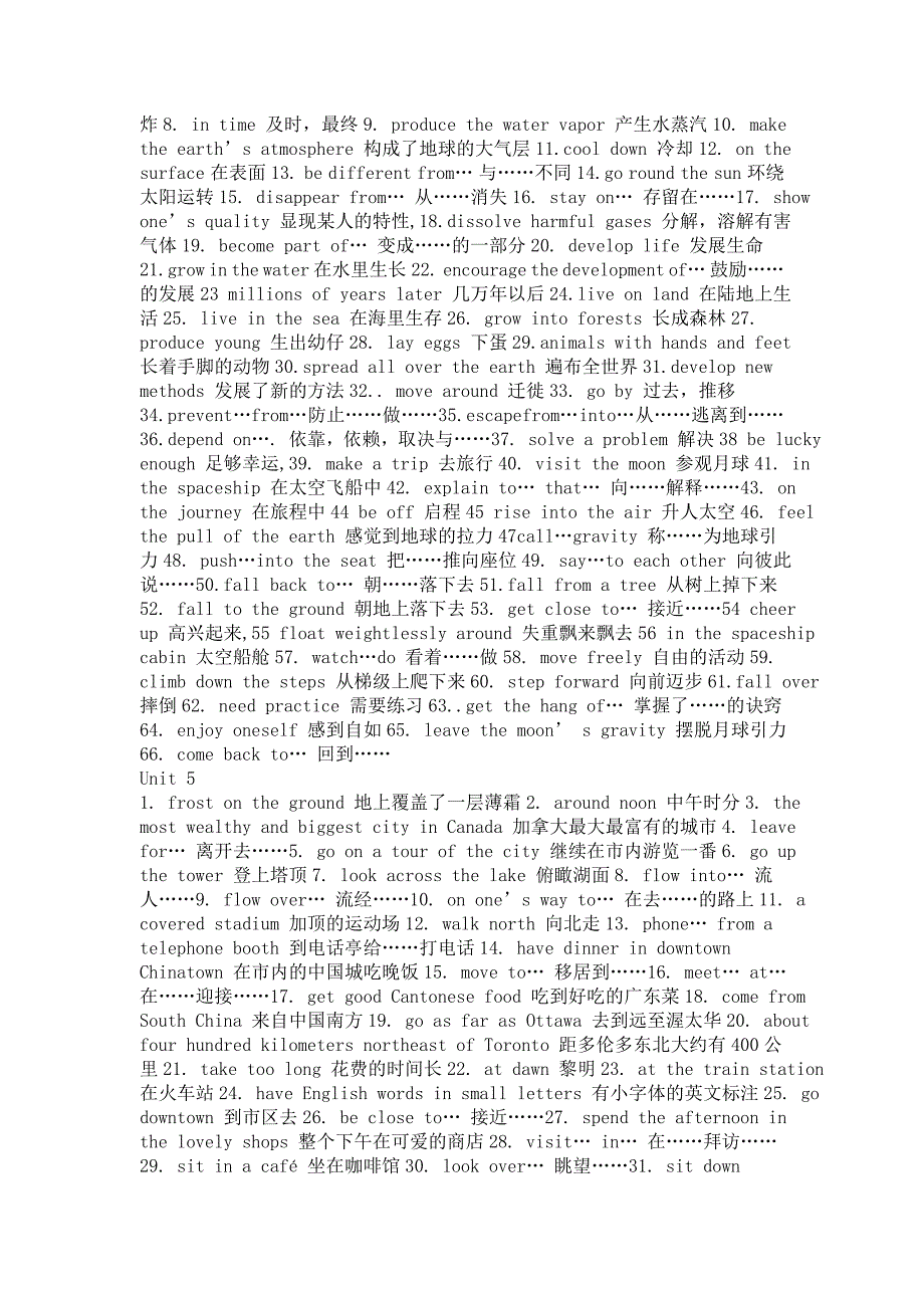 高一英语unit3重点词组_第3页