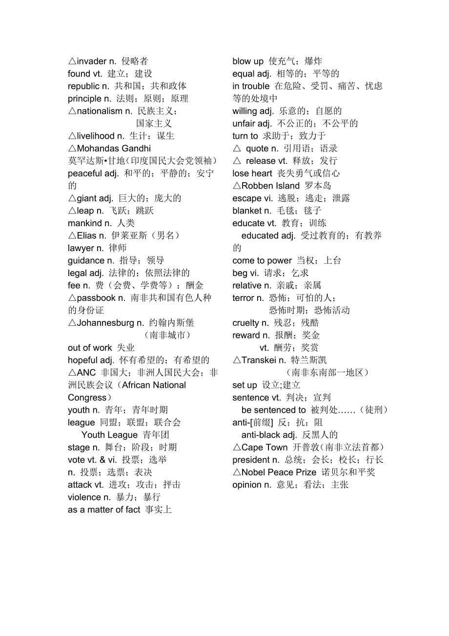 英语必修1-选修6单词_第5页