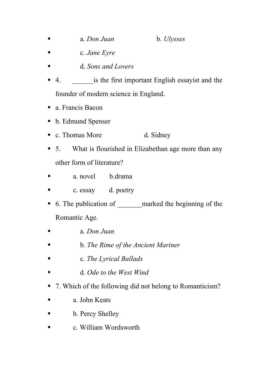 英国文学练习题及答案_第5页