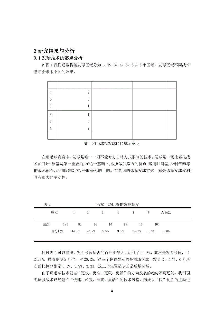 对羽毛球男单运动员谌龙发接发技战术的研究_第4页