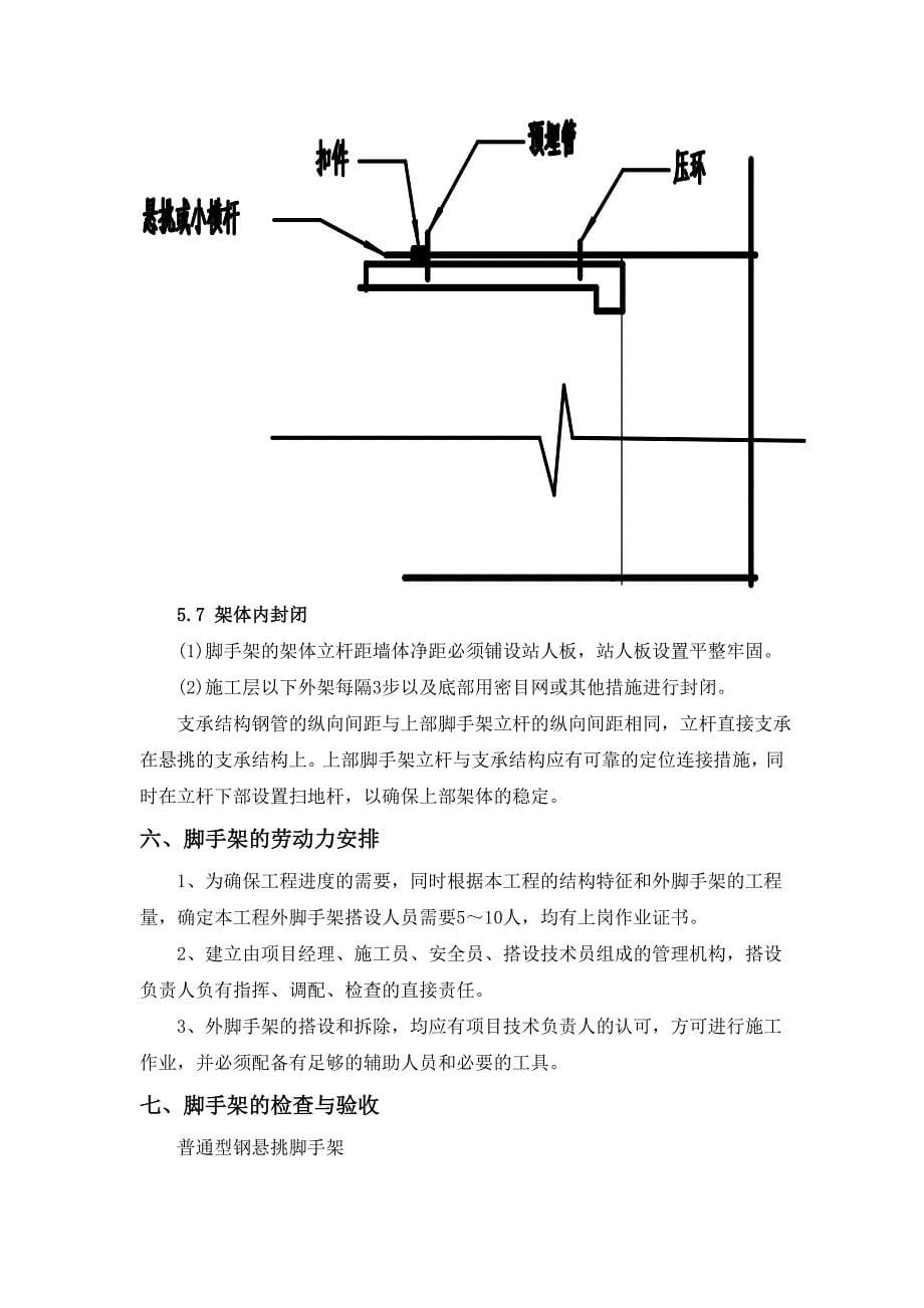 普通型钢悬挑脚手架专项施工方案_第5页