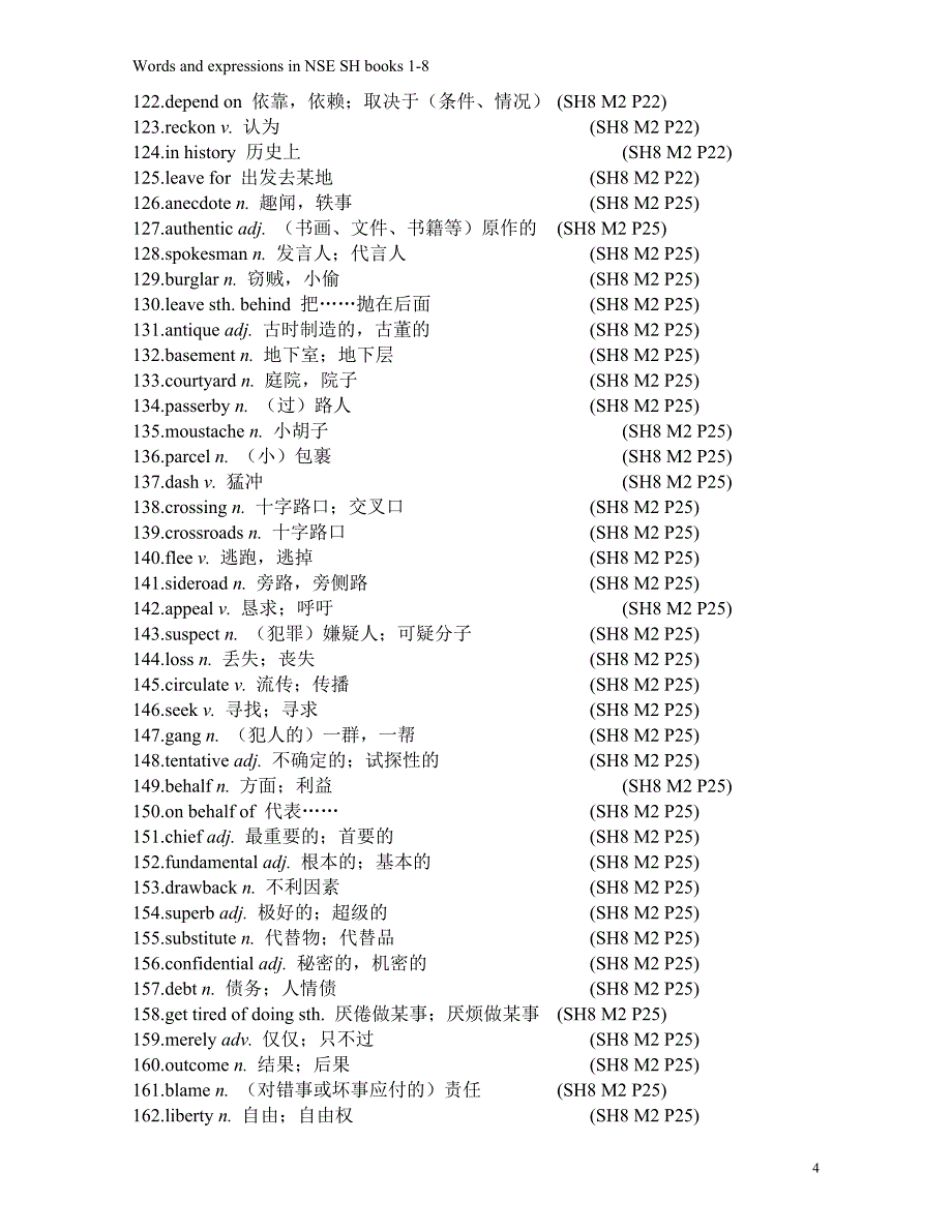 高中英语外研版必修八单词表_第4页