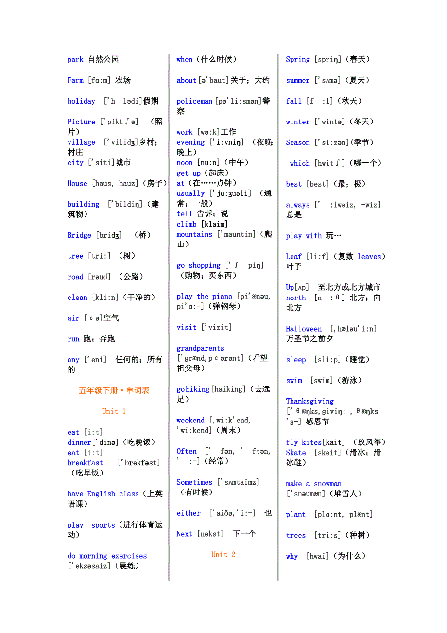 广州小学5、6年级英语单词_第3页