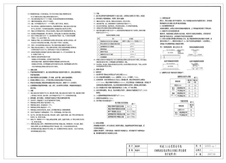 通桥（2006）2322时速350公里客运专线铁路无碴轨道后张法预应力混凝土简支箱梁（32m双线）_第5页