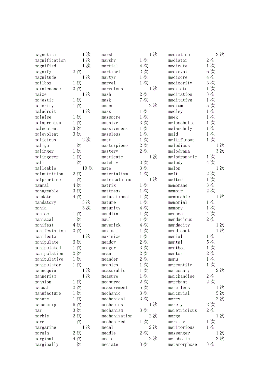 老俞2011考研词汇串讲文字材料(二)_第4页