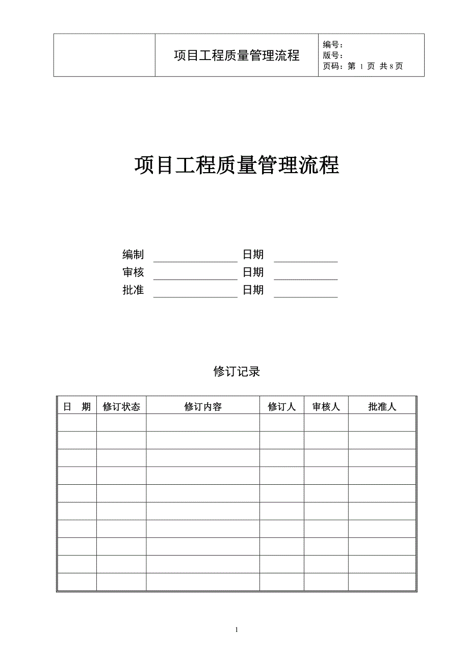 项目工程质量管理流程_第1页