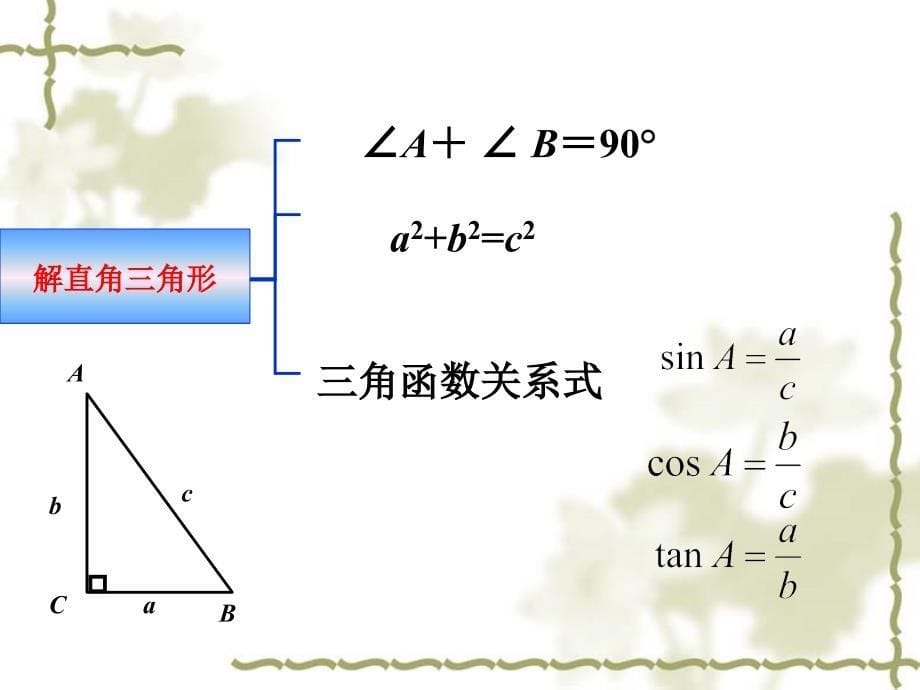 九年级数学复习课 《解直角三角形》课件人教版_第5页