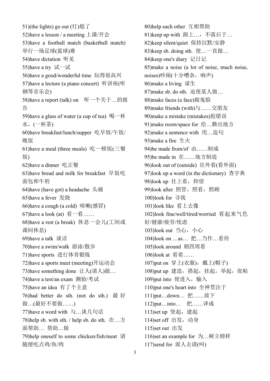 初三中考语选词组专题_第3页