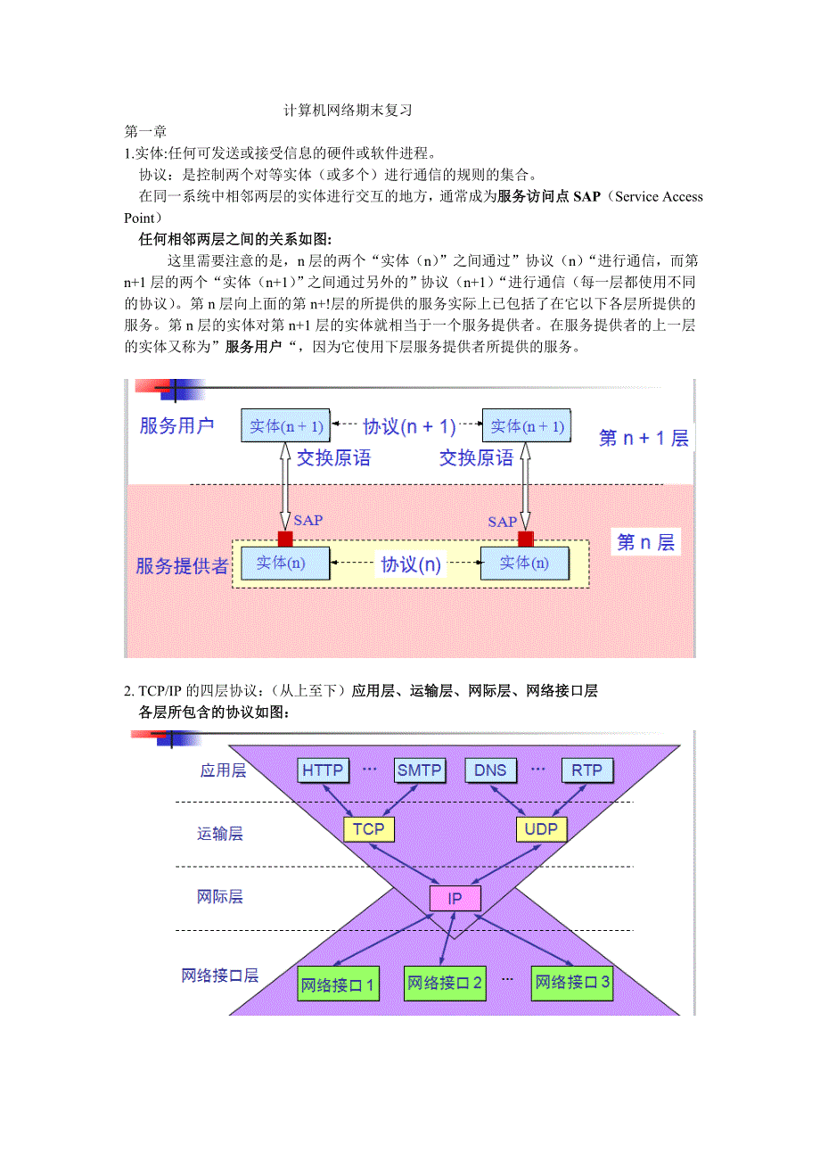 计算机网络期末复习v1.0_第1页