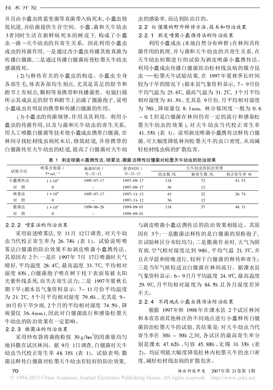 用白僵菌防治松墨天牛幼虫技术_第2页