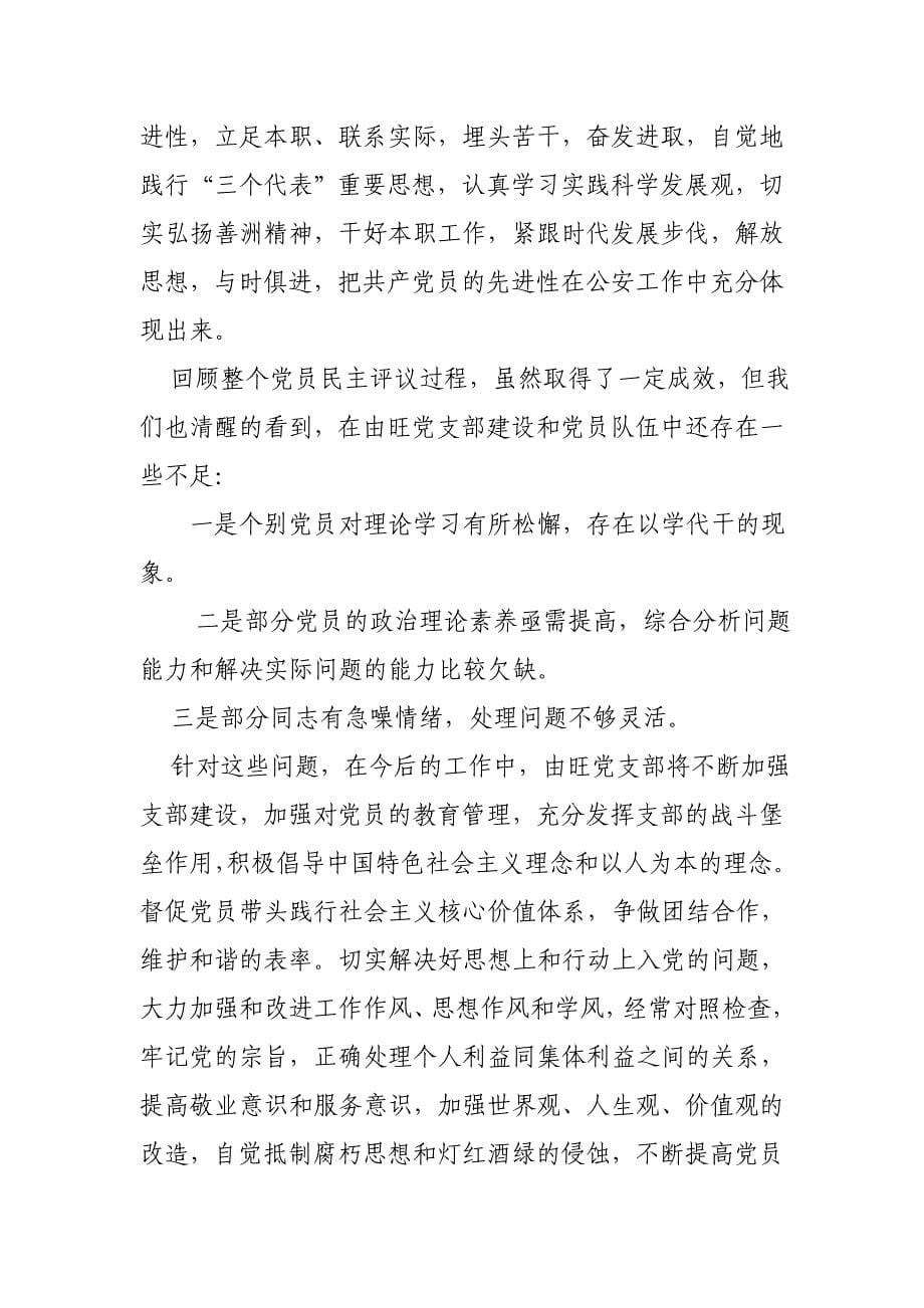 派出所民主评议党员工作总结_第5页