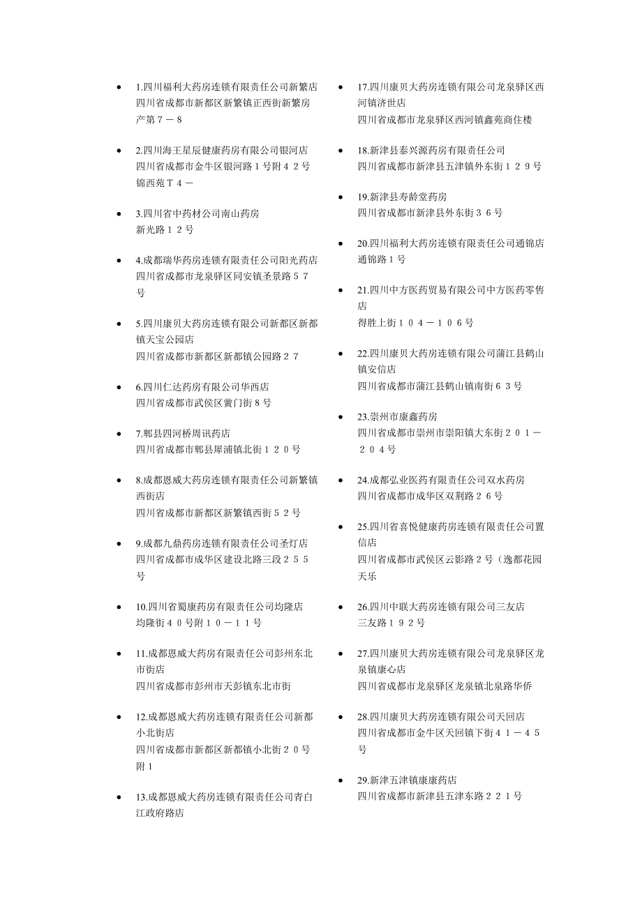 成都市所有的药房.doc_第1页