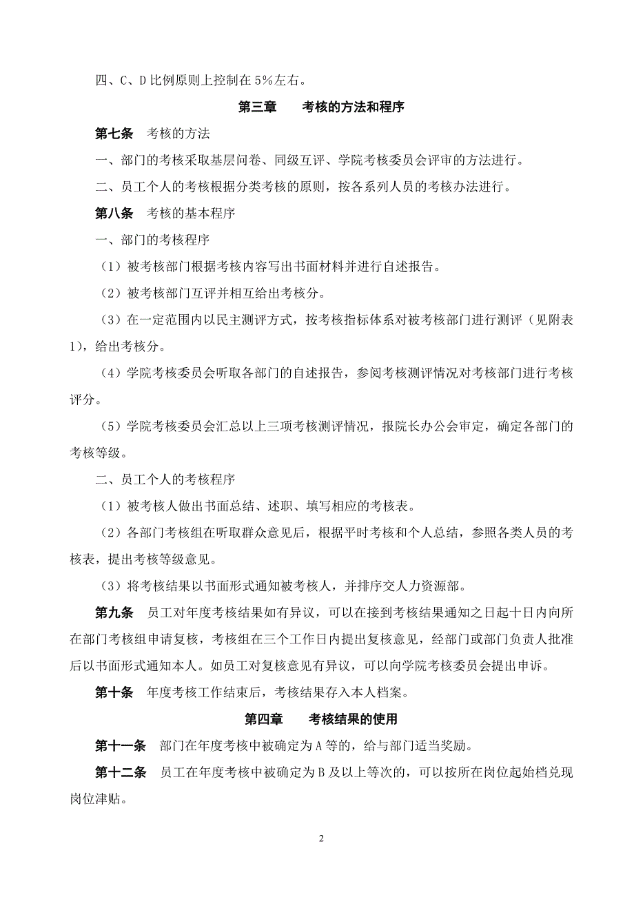 燕山大学里仁学院考核办法（试行）_第2页