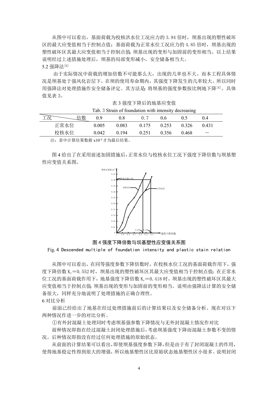 拱坝坝基下残留强风化岩层处理措施及计算方法研究_第4页