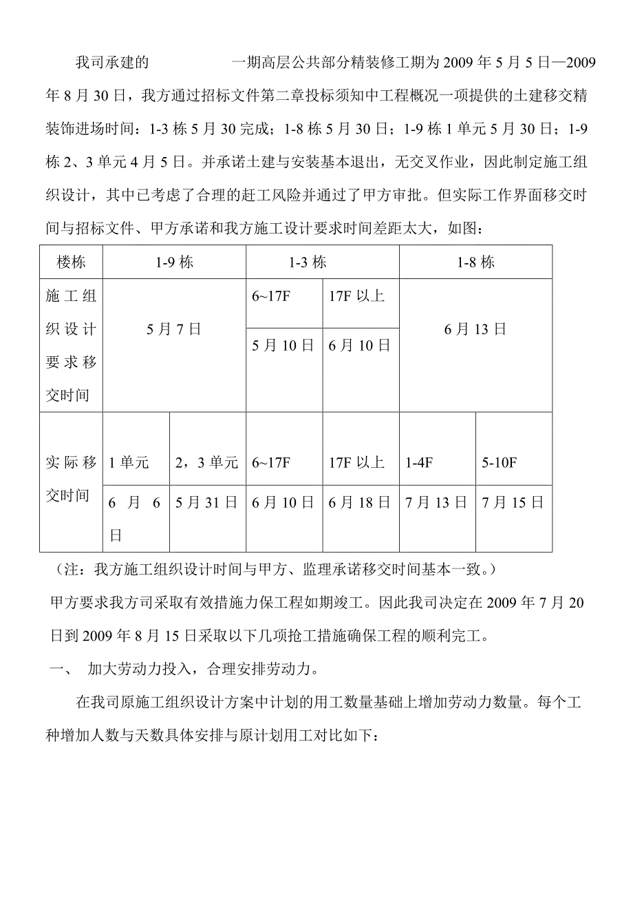 抢工方案编制及费用编制_第4页