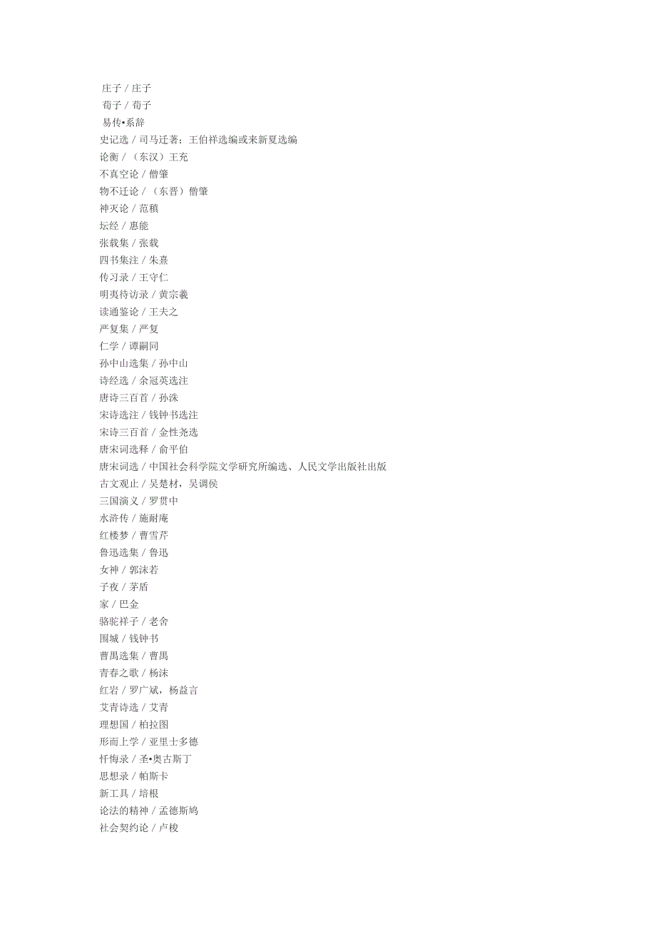 大一新生必读书目_第2页