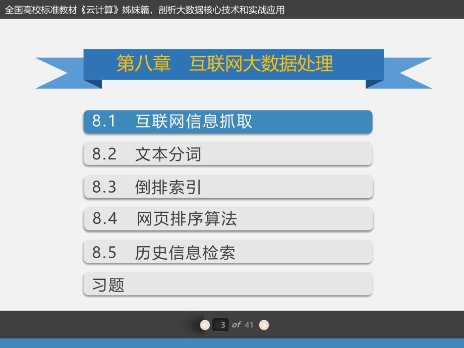 《大数据》配套P PT之九：第8章互联网大数据处理_第3页