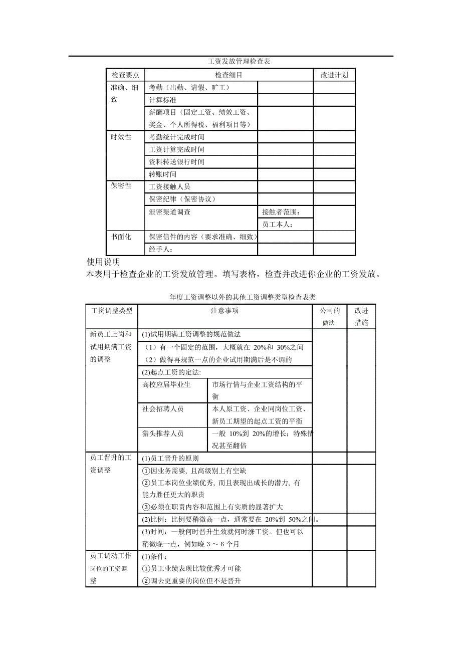 现代企业薪资福利设计及系列表单_第5页