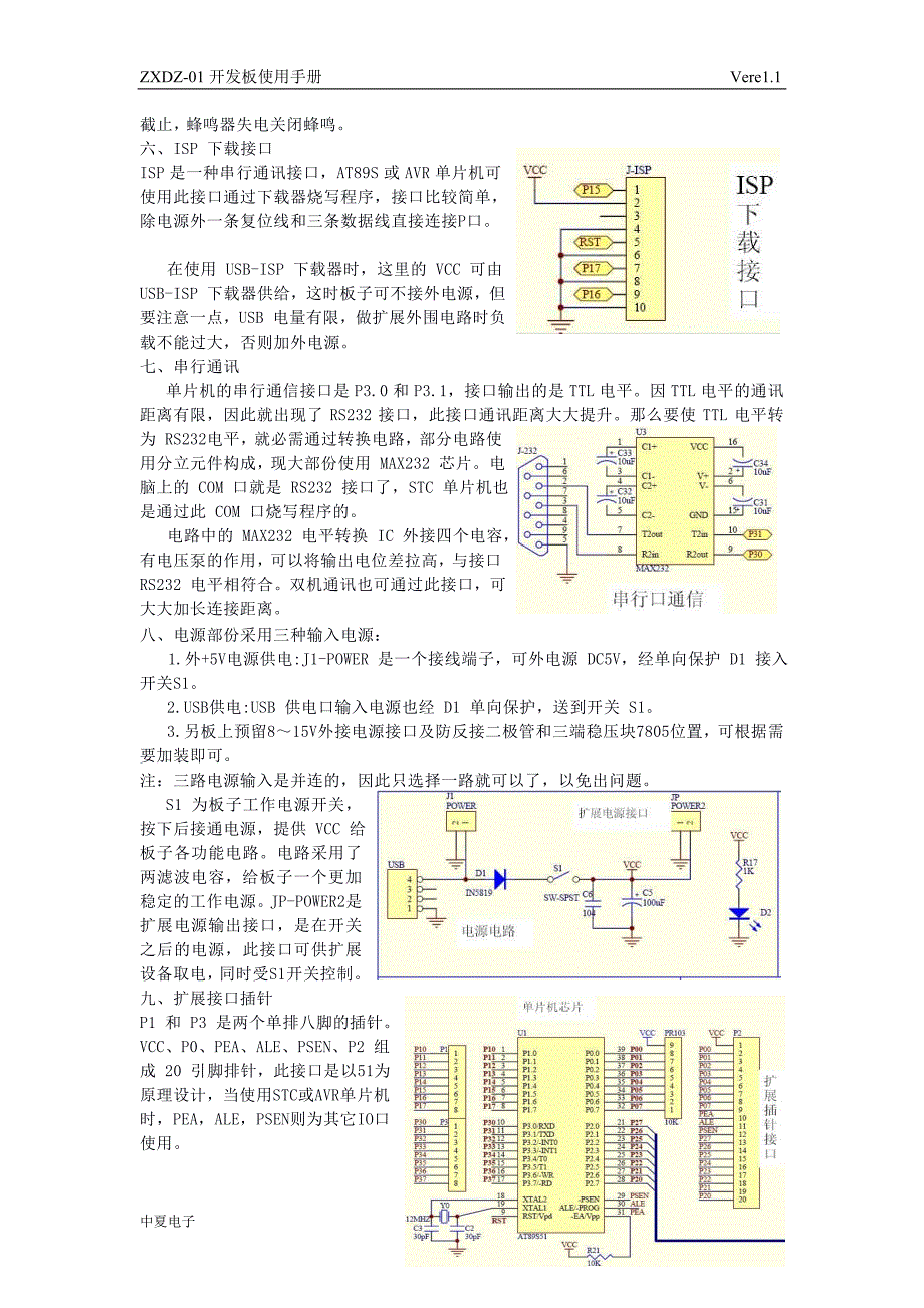 zxdz-01开发板使用手册(ver1.1)_第4页