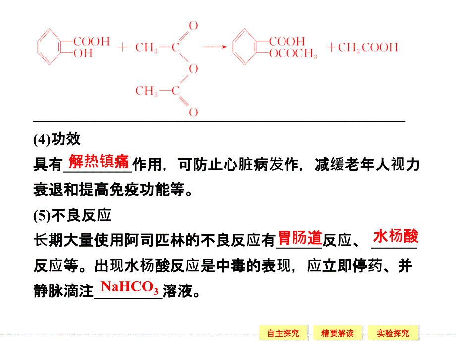 2014年高中化学同步精品课件：2.2 正确使用药物 课件(人教版选修1)_第4页