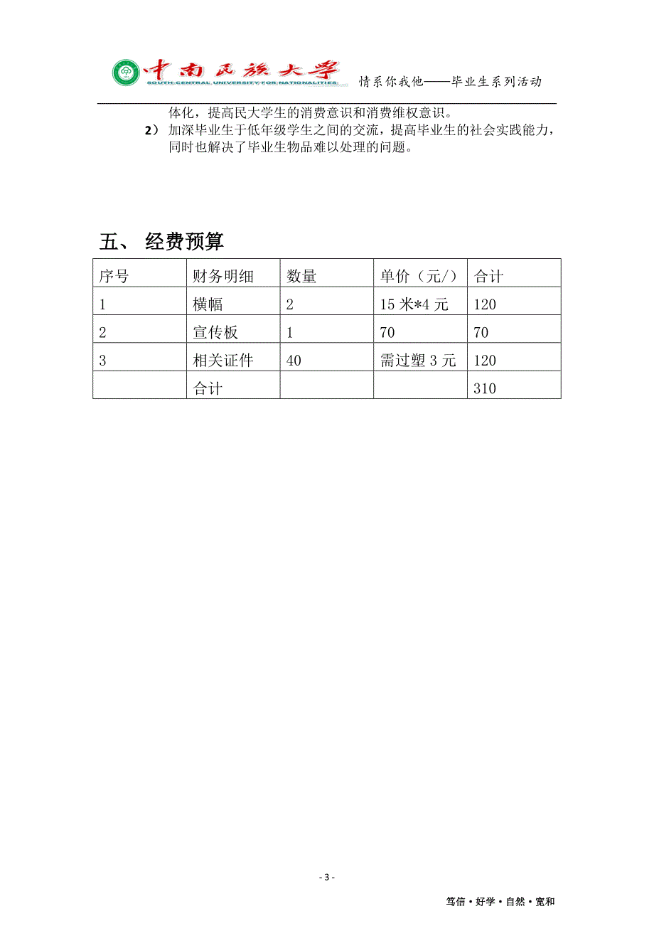 毕业生跳蚤市场策划书_第3页