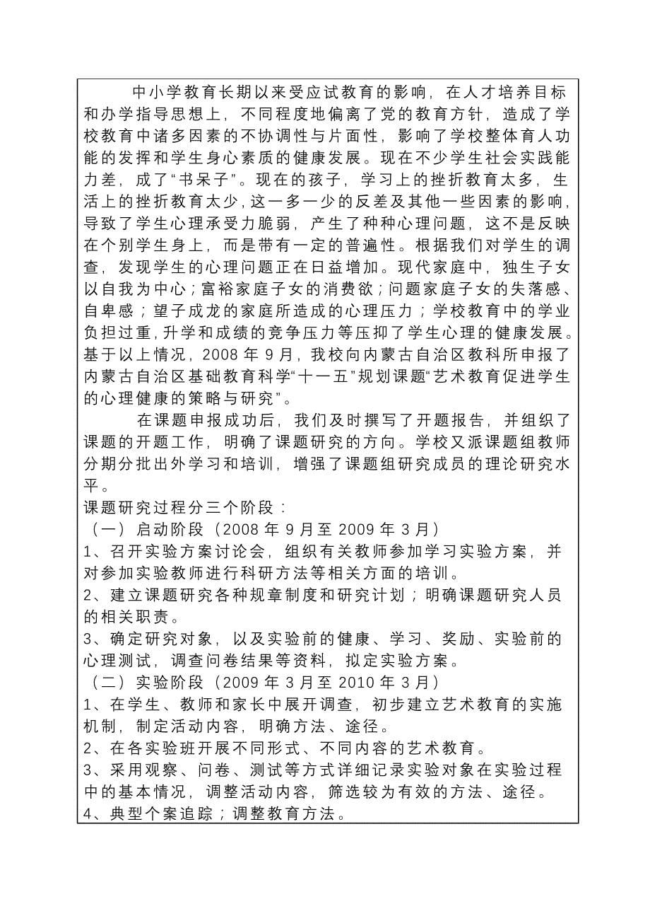 内蒙古自治区基础教育科学规划课题结题评审书_第5页