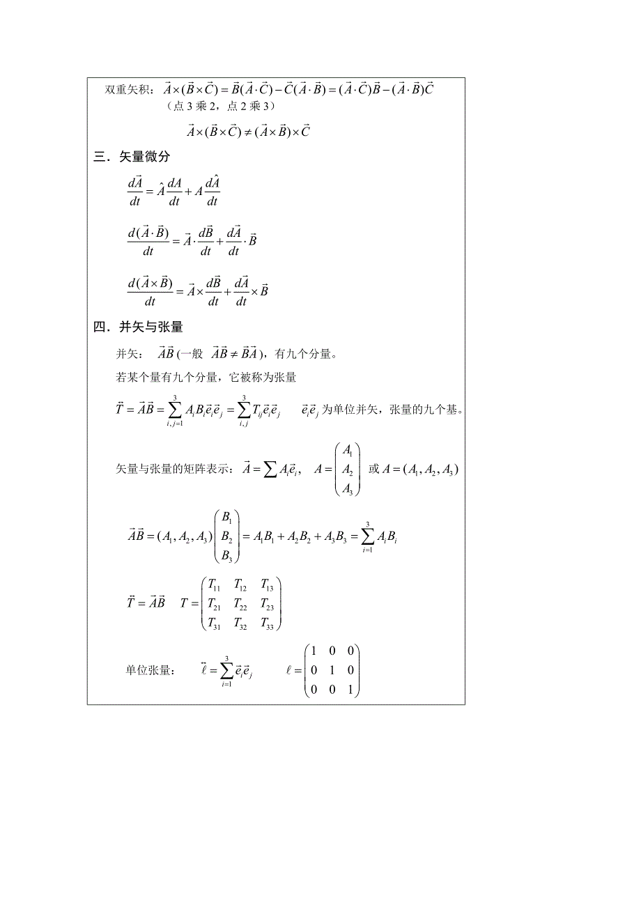 电动力学常用数学公式_第2页