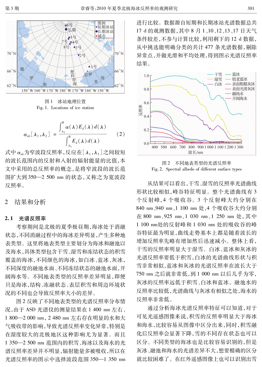 010年夏季北极海冰反照率的观测研究_第3页