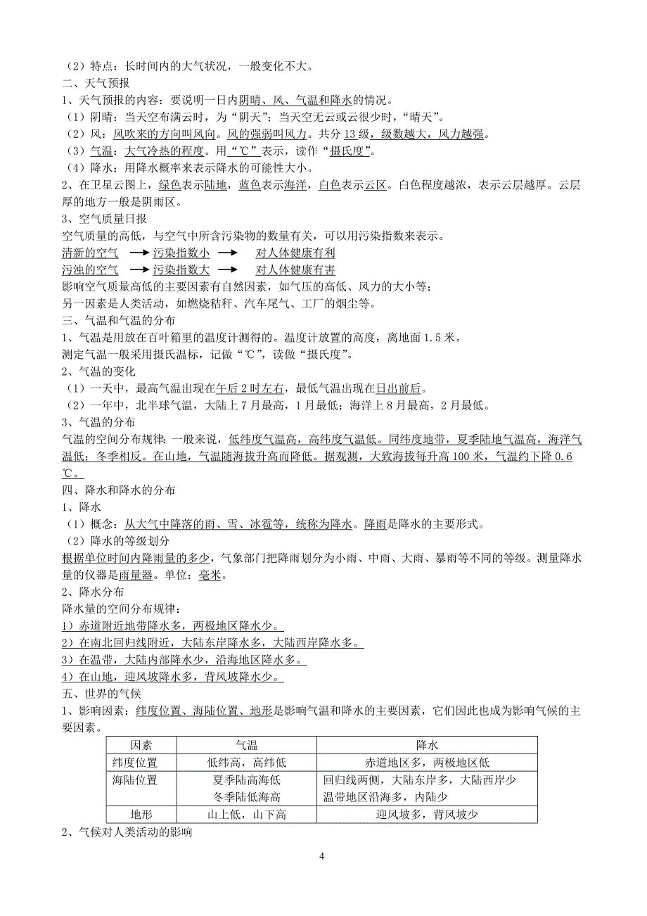 八年级地理毕业会考复习提纲_第4页