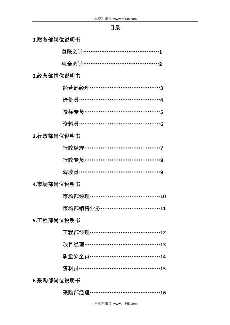 《2013年鼎杰装饰工程公司各部门岗位职责说明书》(21页)_第4页