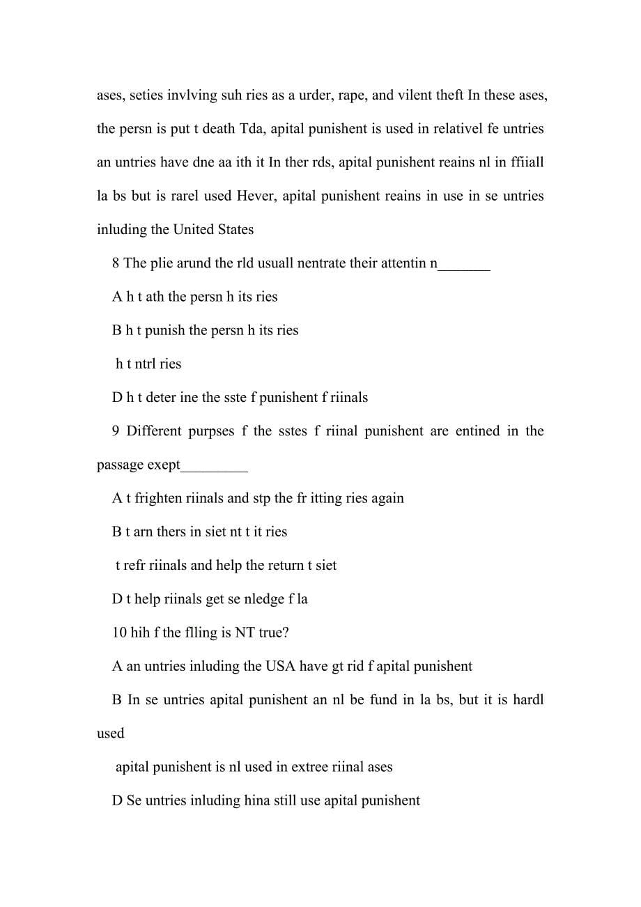 2015年高二英语第一学期期中考试题(含答案)_第5页