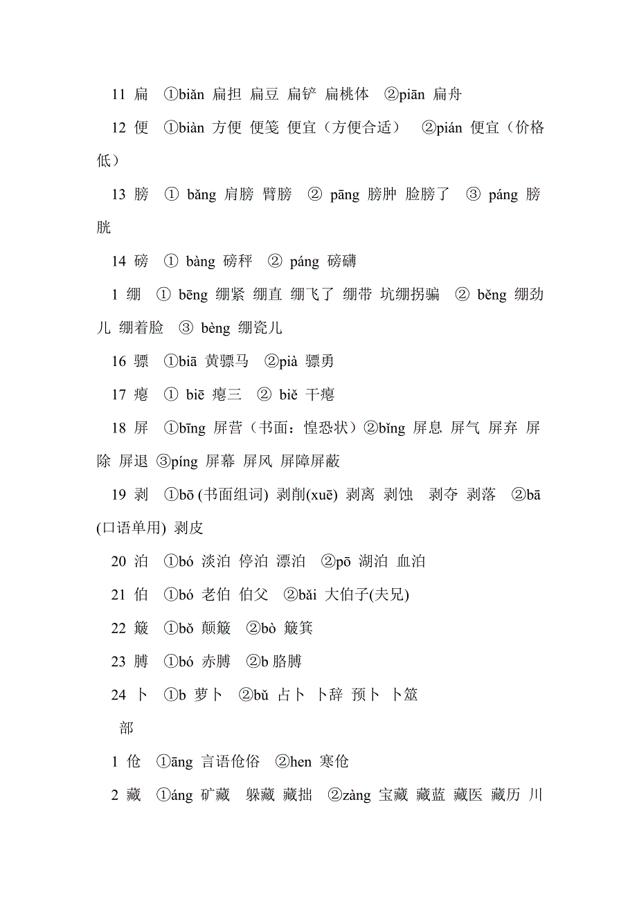 2017年语文高考知识点：常用多音字_第2页