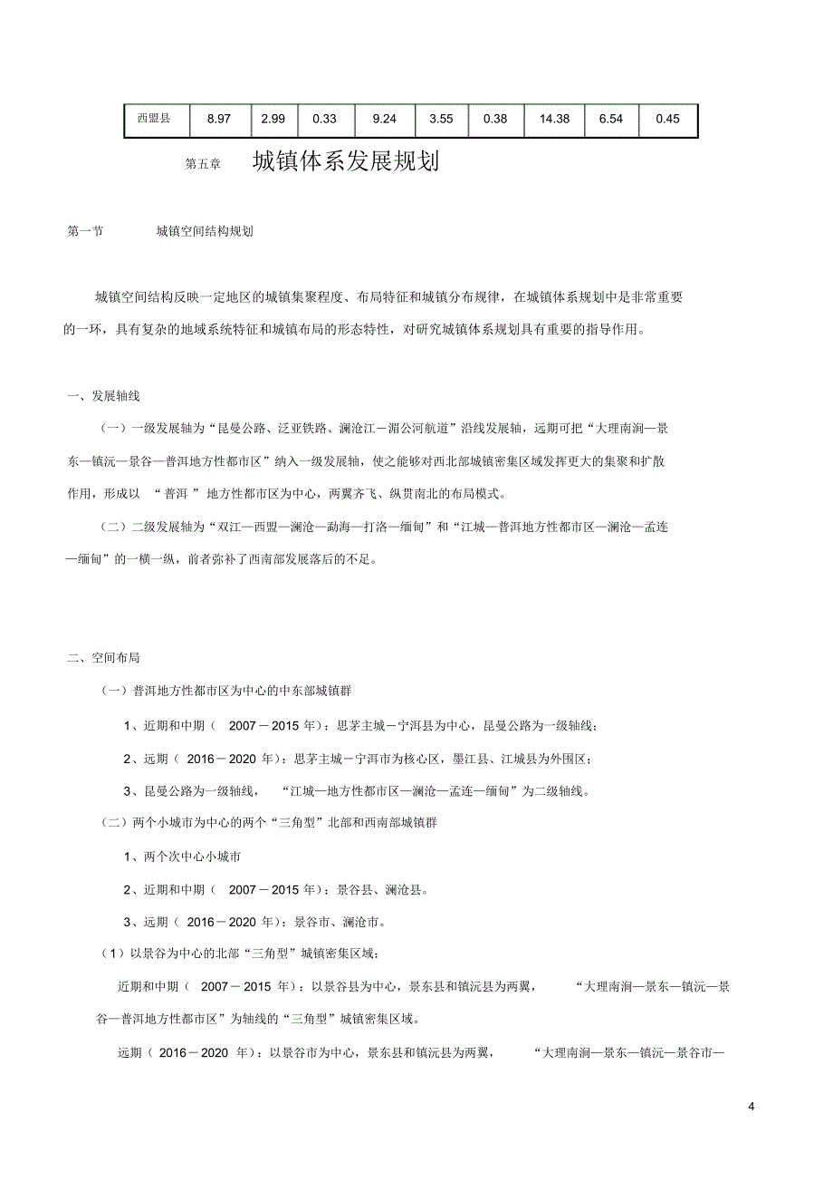 普洱市市域城镇体系规划_第4页