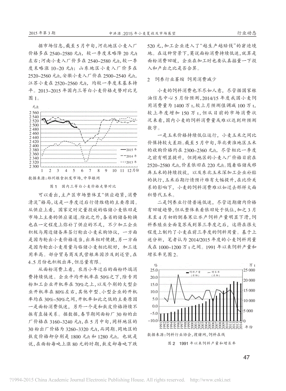 2015年小麦夏收及市场展望_第2页