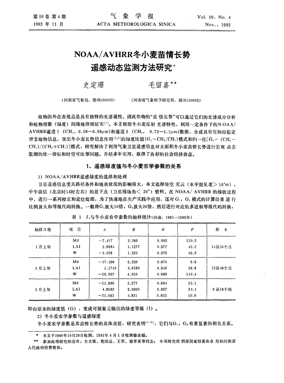 遥感动态监测方法研究_第1页