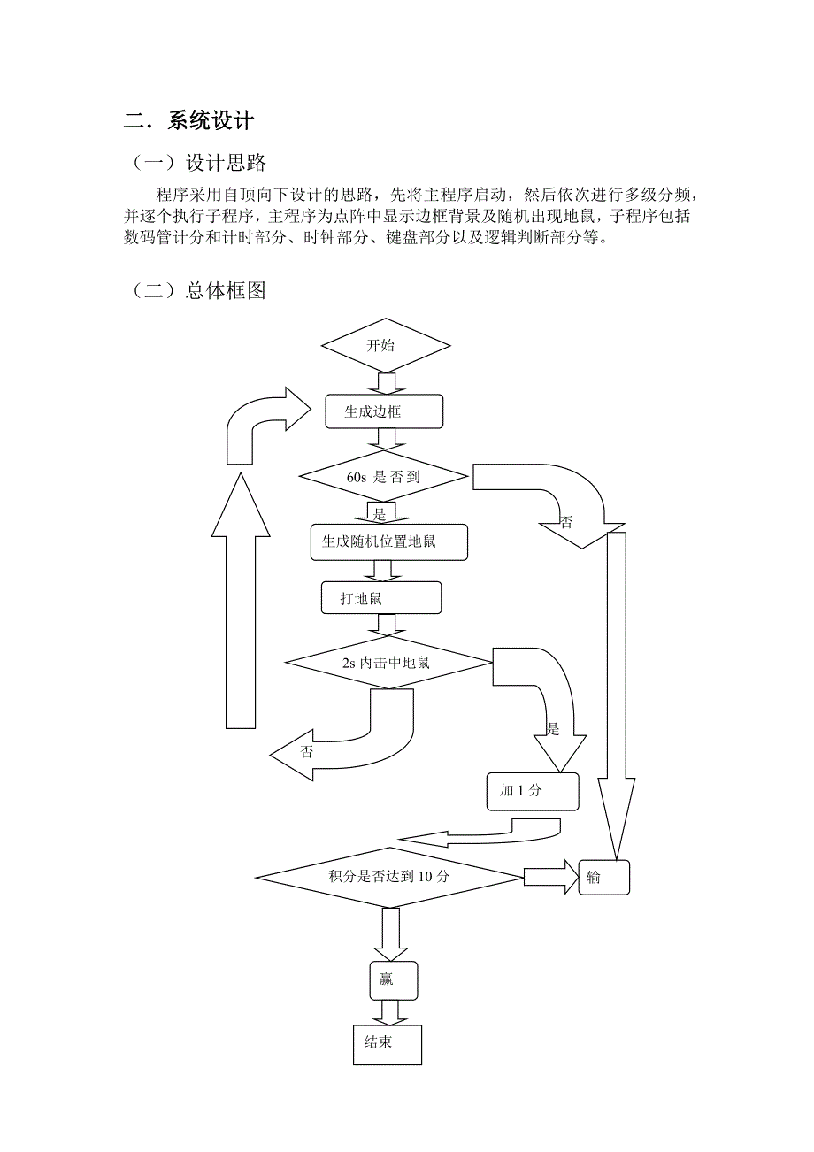 北邮数字电路综合实验_打地鼠游戏的设计与实现_第3页