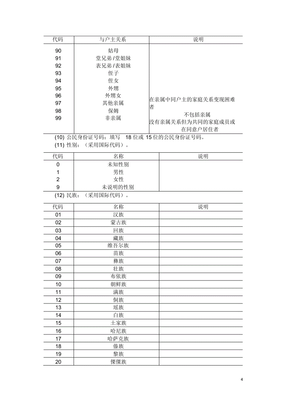 人口信息采集填表说明_第4页